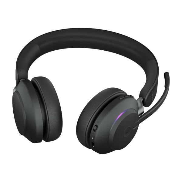 Jabra Evolve2 65, MS Stereo Headset Draadloos Hoofdband Kantoor/callcenter USB Type-C Bluetooth Zwart (26599-999-899)