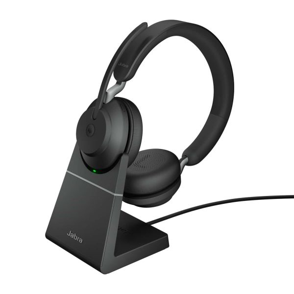 Jabra Evolve2 65, MS Stereo Headset Draadloos Hoofdband Kantoor/callcenter USB Type-A Bluetooth Zwart (26599-999-989)
