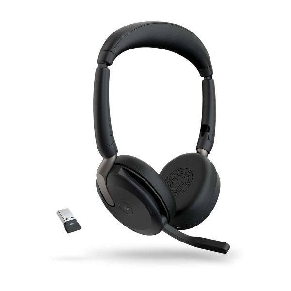 Jabra Evolve2 65 Flex Headset Bedraad en draadloos Hoofdband Kantoor/callcenter Bluetooth Zwart (26699-999-989)