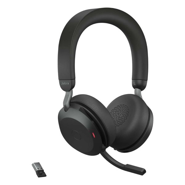 Jabra Evolve2 75 Headset Bedraad en draadloos Hoofdband Kantoor/callcenter Bluetooth Oplaadhouder Zwart (27599-989-989)
