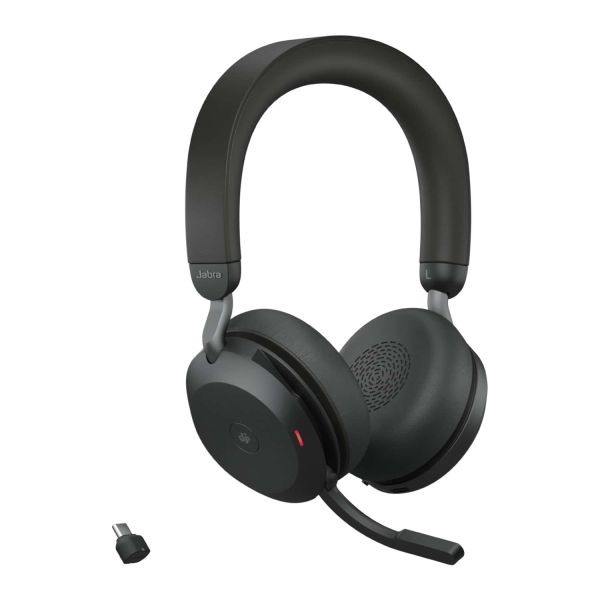 Jabra Evolve2 75 Headset Draadloos Hoofdband Kantoor/callcenter USB Type-C Bluetooth Oplaadhouder Zwart (27599-999-889) Jabra Evolve2 75 Headset Draadloos Hoofdband Kantoor/callcenter USB Type-C Bluetooth Oplaadhouder Zwart (27599-999-889)