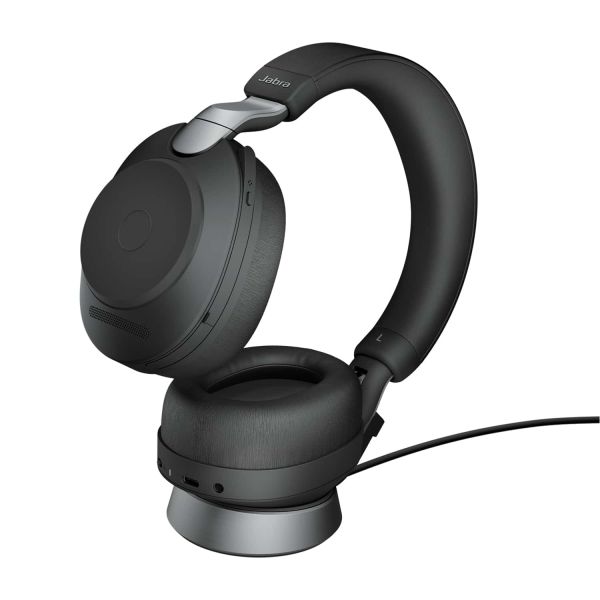 Jabra Evolve2 85, UC Stereo Headset Bedraad en draadloos Hoofdband Kantoor/callcenter USB Type-A Bluetooth Zwart (28599-989-989)