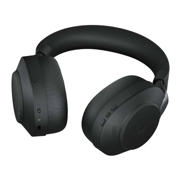 Jabra Evolve2 85, MS Stereo Headset Bedraad en draadloos Hoofdband Kantoor/callcenter USB Type-A Bluetooth Zwart (28599-999-999)