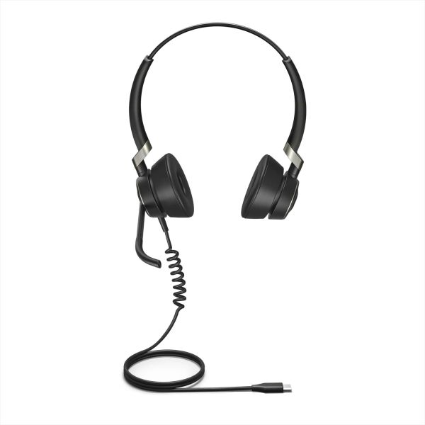 Jabra Engage 50 Stereo Headset Bedraad Hoofdband Kantoor/callcenter USB Type-C Bluetooth Zwart (5099-610-189)