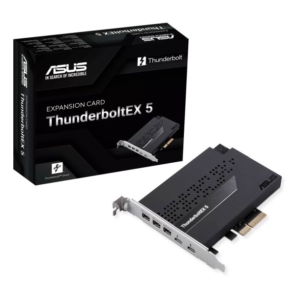 ASUS ThunderboltEX 5 interfacekaart/-adapter Intern Mini DisplayPort, PCIe, USB 2.0 (90MC0E50-M0EAY0)