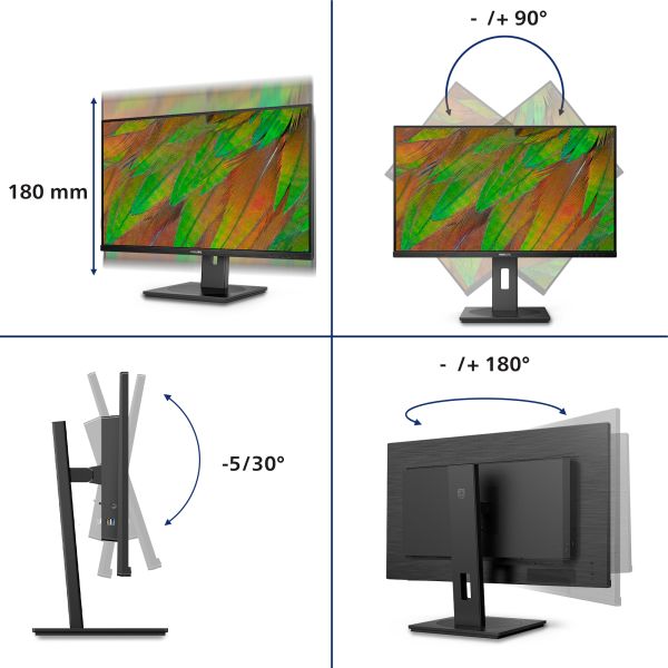 Philips 3000 series 32B1U3900/00 computer monitor 80 cm (31.5") 3840 x 2160 Pixels 4K Ultra HD LCD Zwart (32B1U3900/00) Philips 3000 series 32B1U3900/00 computer monitor 80 cm (31.5") 3840 x 2160 Pixels 4K Ultra HD LCD Zwart (32B1U3900/00)