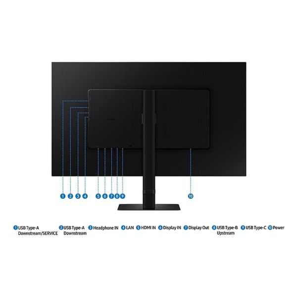 Samsung S60UD computer monitor 81,3 cm (32") 2560 x 1440 Pixels Quad HD LED Zwart (LS32D604UAUXEN)