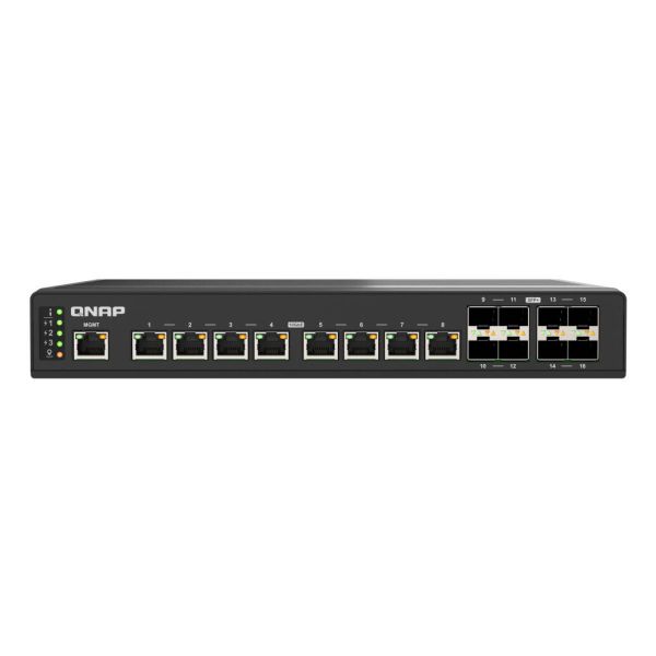 QNAP QSW-IM3216-8S8T netwerk-switch Managed L2 10G Ethernet (100/1000/10000) Zwart (QSW-IM3216-8S8T)