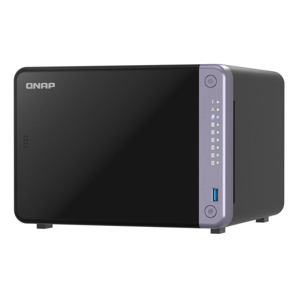 QNAP TS-632X-4G NAS Tower Alpine Alpine AL-524 4 GB DDR4 QNAP QTS Zwart (TS-632X-4G-PE)