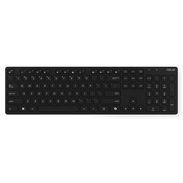 ASUS W5000 Wireless Keyboard and Mouse Set toetsenbord Inclusief muis Universeel RF Draadloos Zwart (90XB0430-BKM3K0)