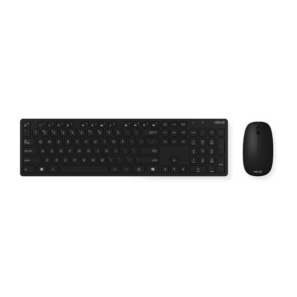 ASUS W5000 Wireless Keyboard and Mouse Set toetsenbord Inclusief muis Universeel RF Draadloos Zwart (90XB0430-BKM3K0) ASUS W5000 Wireless Keyboard and Mouse Set toetsenbord Inclusief muis Universeel RF Draadloos Zwart (90XB0430-BKM3K0)