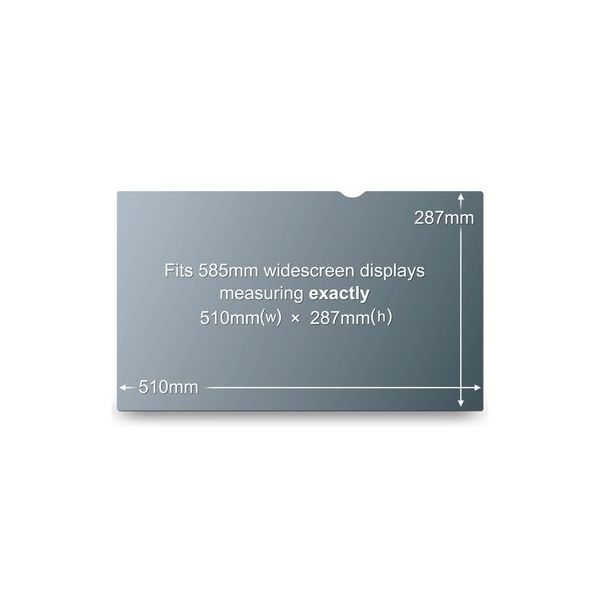 3M BS58.4W9 58,4 cm (23") Monitor Randloze privacyfilter voor schermen (PF230W9B)