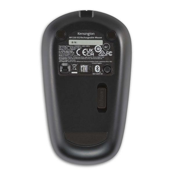 Kensington MY230 EQ Rechargeable Mouse - Wireless – Midsize (K75304WW) Kensington MY230 EQ Rechargeable Mouse - Wireless – Midsize (K75304WW)