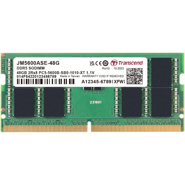 Transcend 48GB SO PC 5600 CL46 Transcend JetRAM. JM5600ASE-48G (JM5600ASE-48G)