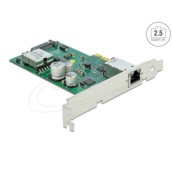DELOCK PCI Express x1 Netzwerkkarte 2,5 Gigabit LAN 1x M12 (90760)