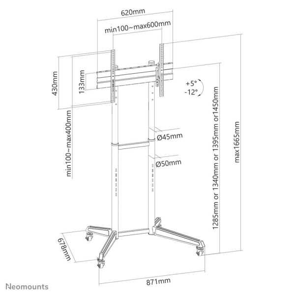 Neomounts vloersteun (FL50-540BL1)