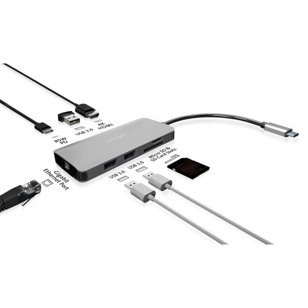 Kensington UH1400P USB-C 8-in-1 Driverless Mobile Dock (K33820WW)
