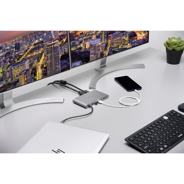 Kensington UH1440P USB-C 5Gbps Dual Video Driverless Mobile Dock – 85W Pass-Through Power – DP/HDMI/VGA (K33853WW)