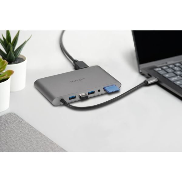 Kensington UH1440P USB-C 5Gbps Dual Video Driverless Mobile Dock – 85W Pass-Through Power – DP/HDMI/VGA (K33853WW)
