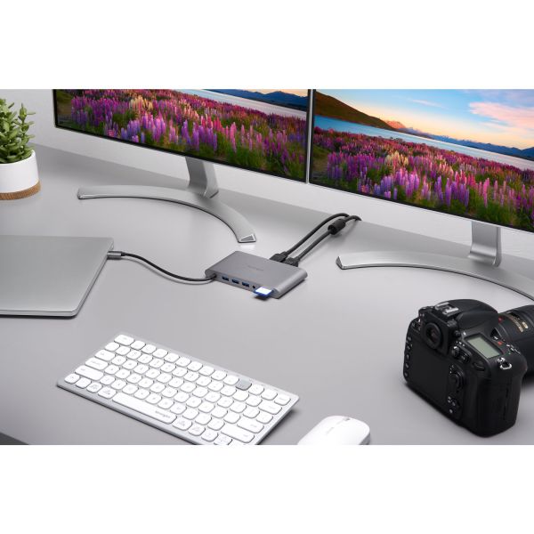 Kensington UH1440P USB-C 5Gbps Dual Video Driverless Mobile Dock – 85W Pass-Through Power – DP/HDMI/VGA (K33853WW)