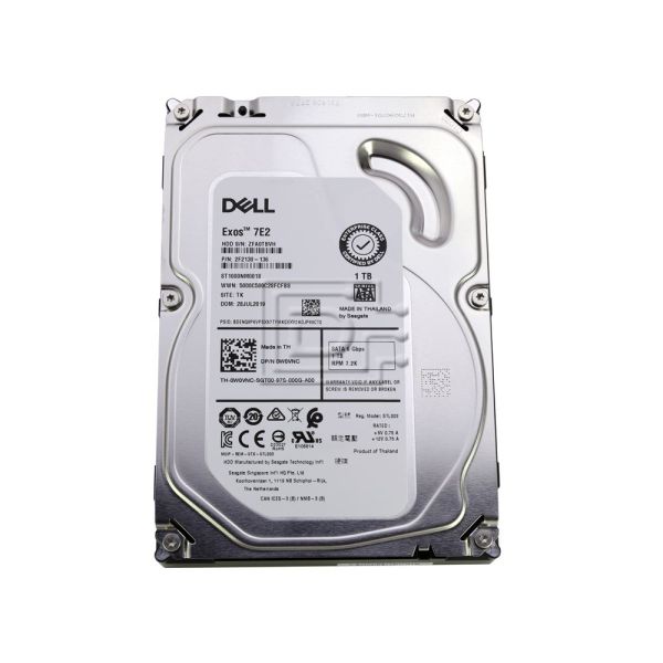 Dell 1TB 7.2K 6G 3.5INCH SATA HDD (W0VNC-RFB)