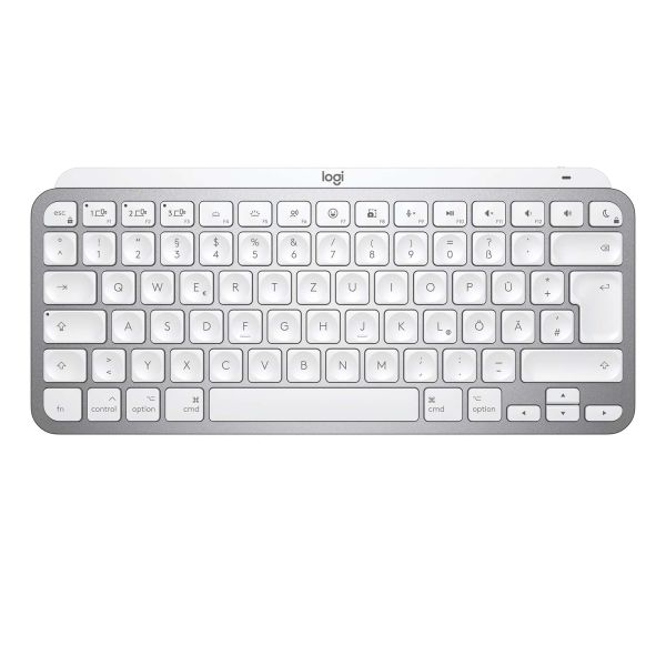 Logitech MX Keys Mini For Mac Minimalist Wireless Illuminated Keyboard toetsenbord Kantoor Bluetooth QWERTY Engels Wit (920-010526)