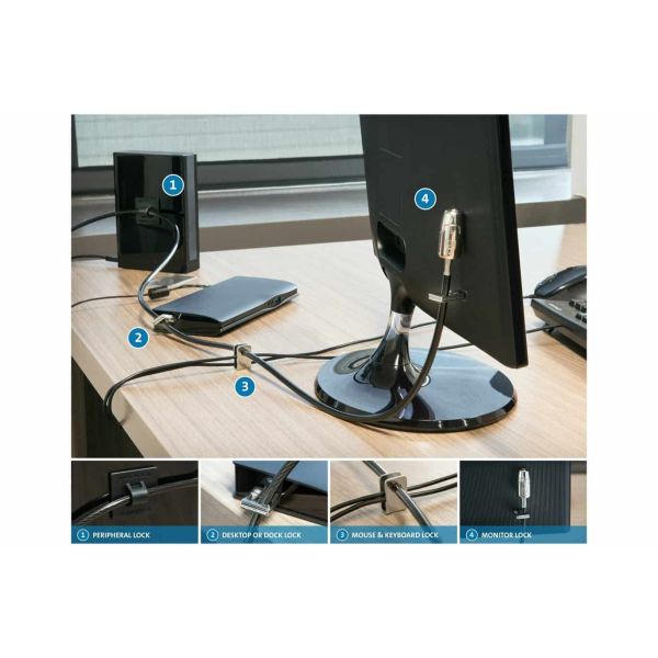 Kensington Vergrendelkit voor desktop en randapparaten 2.0 (K64424WW)