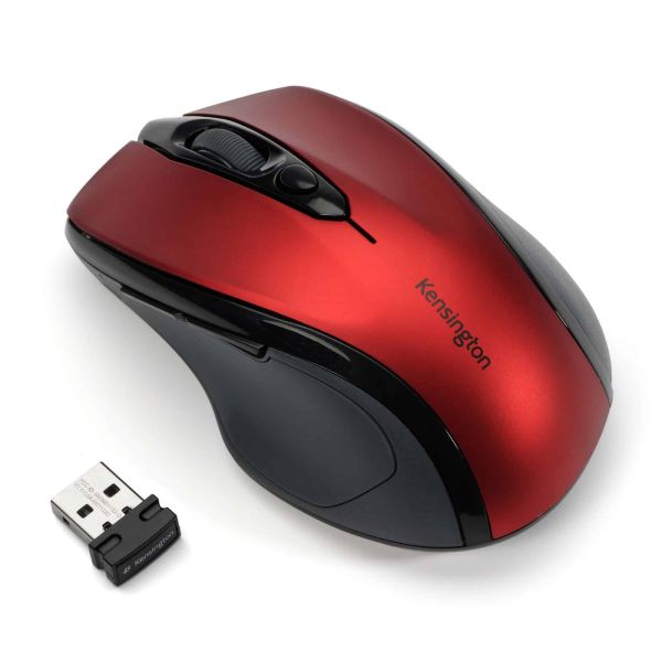 Kensington Pro Fit Mid-Size Wireless Mouse Ruby Red (K72422WW) Kensington Pro Fit Mid-Size Wireless Mouse Ruby Red (K72422WW)