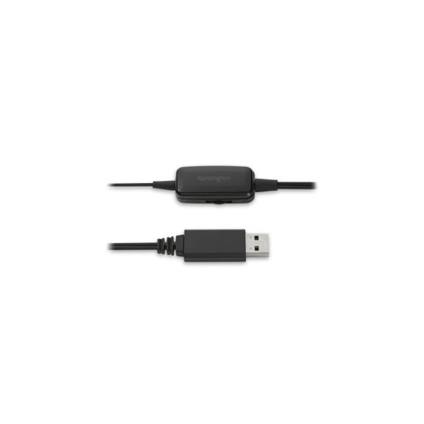 Kensington USB Mono Headset met Mic en Volume Control (K80100WW)