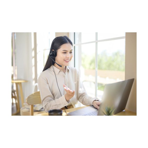 Kensington USB Mono Headset met Mic en Volume Control (K80100WW)