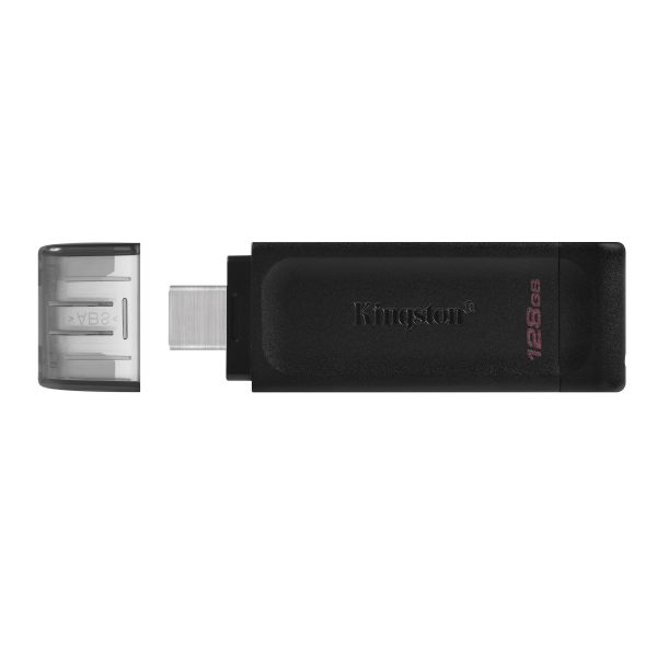 Kingston Technology DataTraveler 70 USB flash drive 128 GB USB Type-C 3.2 Gen 1 (3.1 Gen 1) Zwart (DT70/128GB)