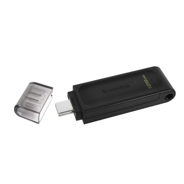 Kingston Technology DataTraveler 70 USB flash drive 128 GB USB Type-C 3.2 Gen 1 (3.1 Gen 1) Zwart (DT70/128GB)