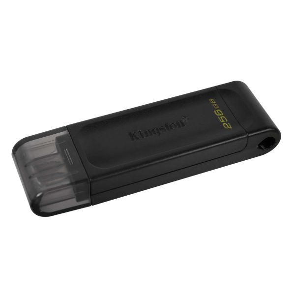 Kingston Technology 70 USB flash drive 256 GB USB Type-C 3.2 Gen 1 (3.1 Gen 1) Zwart (DT70/256GB)