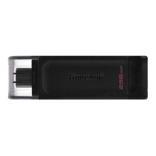 Kingston Technology 70 USB flash drive 256 GB USB Type-C 3.2 Gen 1 (3.1 Gen 1) Zwart (DT70/256GB)