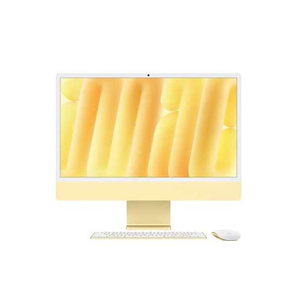 Apple iMac Gelb CZ1E3-0021000 - 61cm(24‘‘) M4 8?Core CPU, 8?Core GPU, 16GB RAM, 1TB SSD, Standardglas, Magic Keyboard (CZ1E3-0021000)