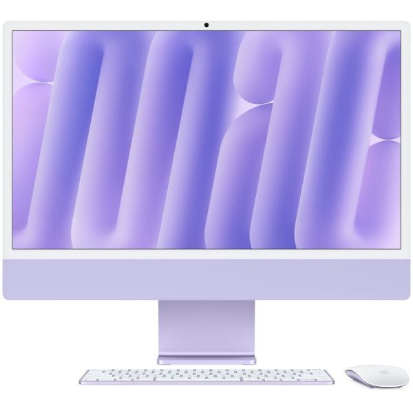 Apple iMac Violett CZ1E7-0121000 - 61cm(24‘‘) M4 8?Core CPU, 8?Core GPU, 24GB RAM, 1TB SSD, Standardglas, Magic Keyboard (CZ1E7-0121000)