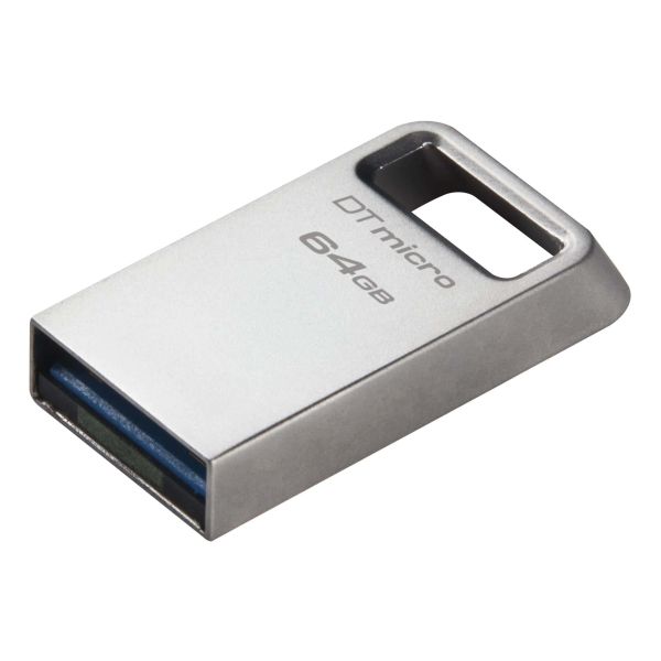 Kingston Technology DataTraveler Micro USB flash drive 64 GB USB Type-A 3.2 Gen 1 (3.1 Gen 1) Zilver (DTMC3G2/64GB)