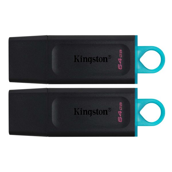 Kingston Technology DataTraveler Exodia USB flash drive 64 GB USB Type-A 3.2 Gen 1 (3.1 Gen 1) Zwart (DTX/64GB-2P)