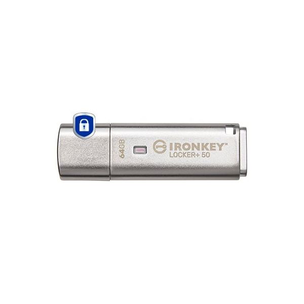 Kingston Technology IronKey 64GB IKLP50 AES USB, met 256-bits versleuteling (IKLP50/64GB)