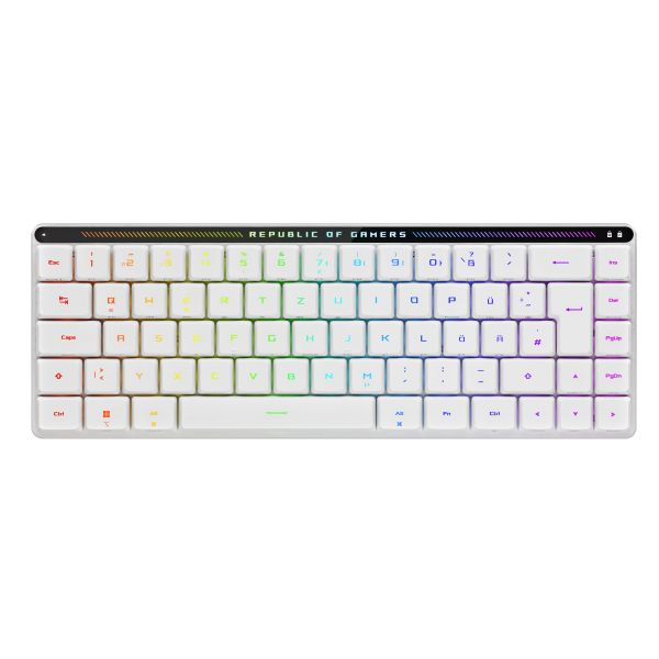 ASUS ROG Falchion RX Low Profile toetsenbord Gamen USB + RF Wireless + Bluetooth Wit (90MP03EC-BKWA10)