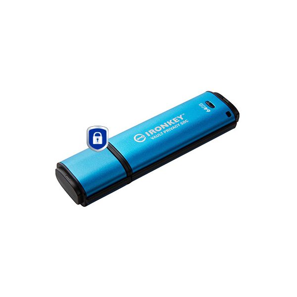 Kingston Technology IronKey 64GB USB-C Vault Privacy 50C AES-256 versleuteling, FIPS 197 (IKVP50C/64GB) Kingston Technology IronKey 64GB USB-C Vault Privacy 50C AES-256 versleuteling, FIPS 197 (IKVP50C/64GB)