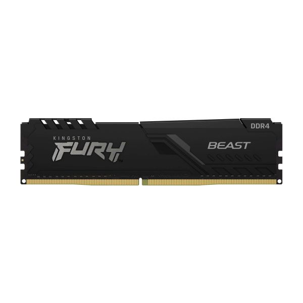 Kingston Technology FURY Beast 16GB 2666MT/s DDR4 CL16 DIMM (Kit van 4) Black (KF426C16BBK4/16)