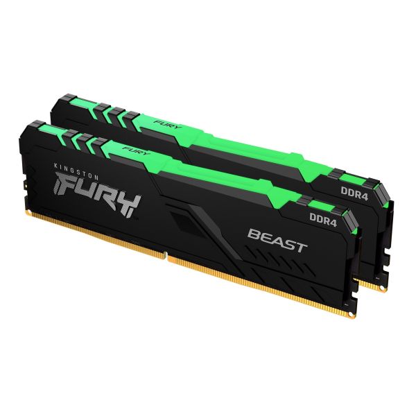 Kingston Technology FURY Beast RGB geheugenmodule 16 GB 2 x 8 GB DDR4 288-pin DIMM