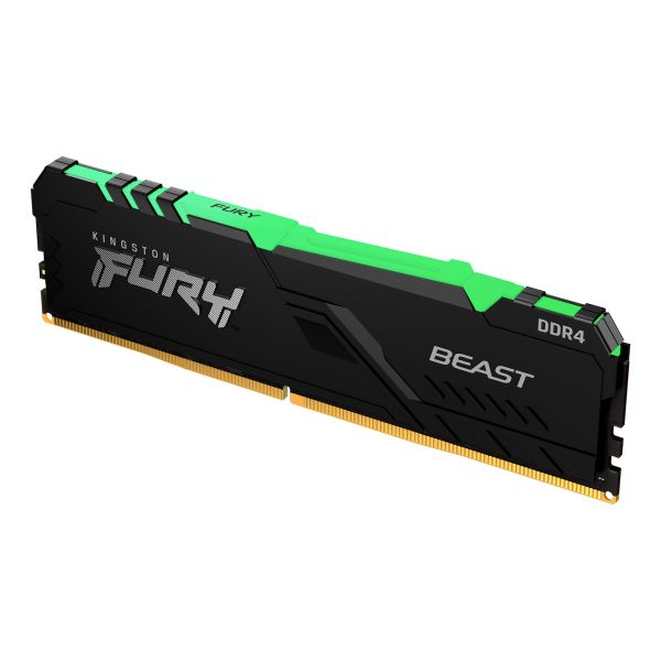 Kingston Technology FURY Beast RGB geheugenmodule 32 GB 2 x 16 GB DDR4 288-pin DIMM (KF430C16BBAK2/32) Kingston Technology FURY Beast RGB geheugenmodule 32 GB 2 x 16 GB DDR4 288-pin DIMM