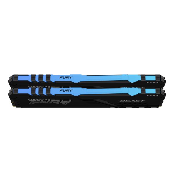 Kingston Technology FURY Beast RGB geheugenmodule 32 GB 2 x 16 GB DDR4 288-pin DIMM (KF430C16BBAK2/32) Kingston Technology FURY Beast RGB geheugenmodule 32 GB 2 x 16 GB DDR4 288-pin DIMM