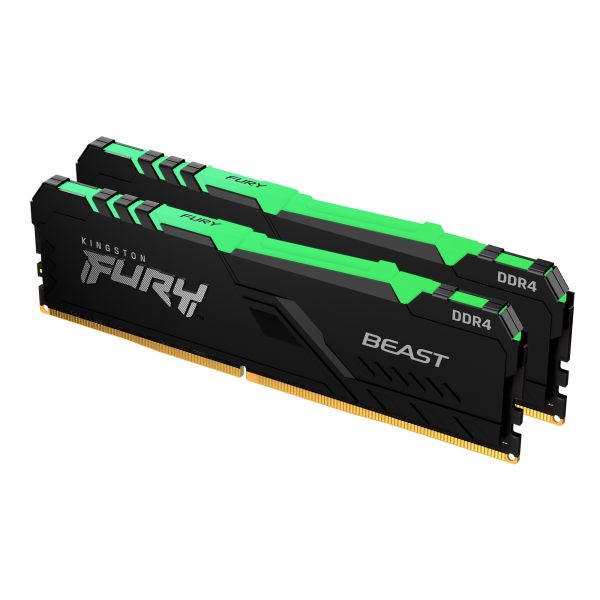 Kingston Technology FURY Beast RGB geheugenmodule 32 GB 2 x 16 GB DDR4 288-pin DIMM
