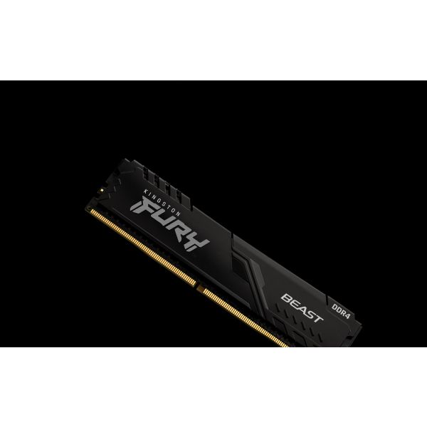 Kingston Technology FURY Beast 32GB 3200MT/s DDR4 CL16 DIMM (Kit van 2) Black (KF432C16BBK2/32) Kingston Technology FURY Beast 32GB 3200MT/s DDR4 CL16 DIMM (Kit van 2) Black