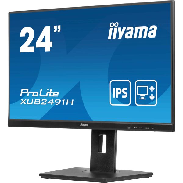 iiyama ProLite XUB2491H-B1 computer monitor 60,5 cm (23.8") 1920 x 1080 Pixels Full HD LED Zwart (XUB2491H-B1)