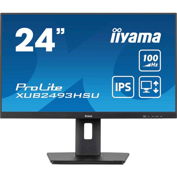 iiyama XUB2493HSU-B7 computer monitor 60,5 cm (23.8") 1920 x 1080 Pixels Full HD LED Zwart (XUB2493HSU-B7) iiyama XUB2493HSU-B7 computer monitor 60,5 cm (23.8") 1920 x 1080 Pixels Full HD LED Zwart (XUB2493HSU-B7)