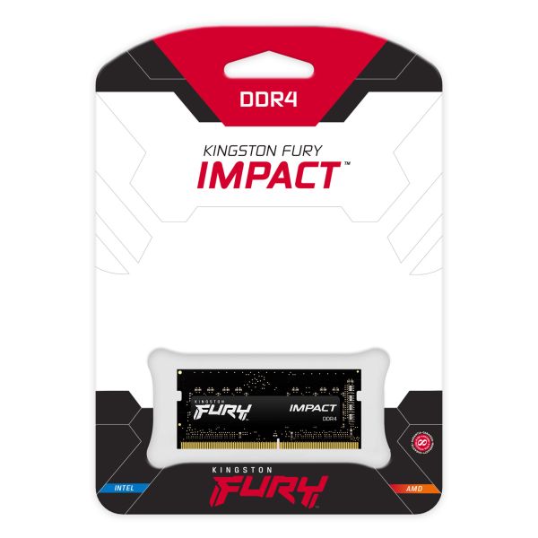 Kingston Technology FURY 8GB 3200MT/s DDR4 CL20 SODIMM Impact (KF432S20IB/8) Kingston Technology FURY 8GB 3200MT/s DDR4 CL20 SODIMM Impact